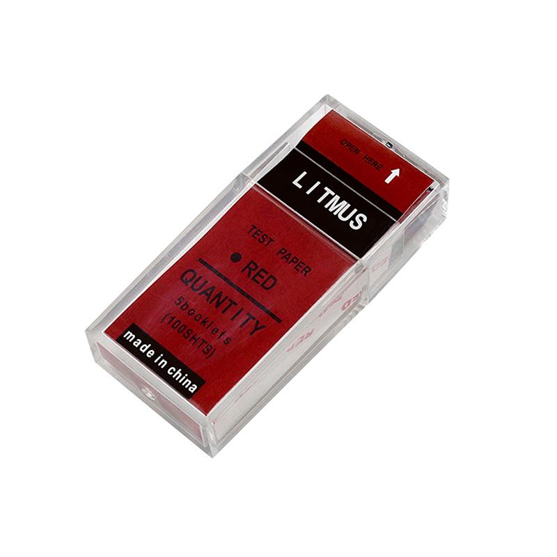 

100 полосок/коробка Тест-полоски для pH Красная/Синяя лакмусовая бумага Тест-бумага для определения кислотности и щелочности воды, почвы, для лаборатории Обнаружение кислотности и щелочности синий