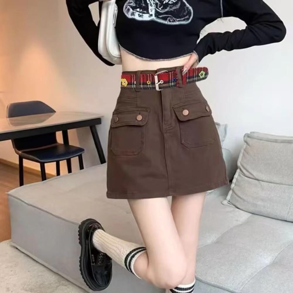 Trendy Dopamine Flower Leather Belt Metal Buckle Pu Leather Pin Buckle Waistband Casual Adjustable Waist Strap Women