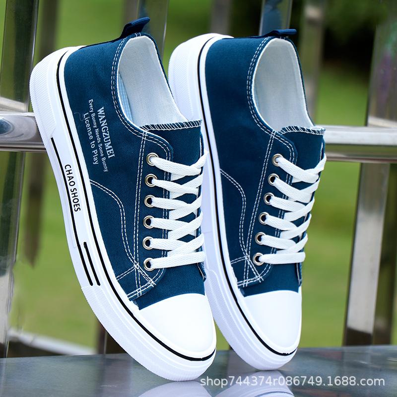 Canvas shoes spring and autumn new student breathable cloth shoes sports and leisure board shoes