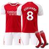 Gençler Çocuklar Yetişkinler Futbol Formaları Spor Antrenman Forma Seti Çoraplı 25/26 Arsenal İç Saha #8 Ødegaard