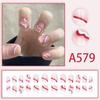 Winter fresh and simple pure lust style bride dance wear nails rainbow love rose fake nails