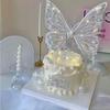 Luminous Butterfly Embroidery: Valentine's Cake Decoration & Fairy Figurine Gift