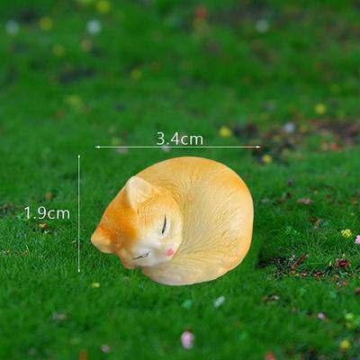 1Pc Diy Micro Landscape Home Decor Resin Cat Ornament Kitten Figurine Animal Miniature Fairy Garden Doll House Decoration