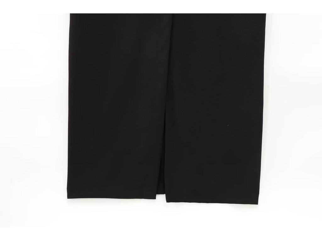 TAOP&ZA Damen Sommer Schlankheits-Knitterkleid mit Gürtel