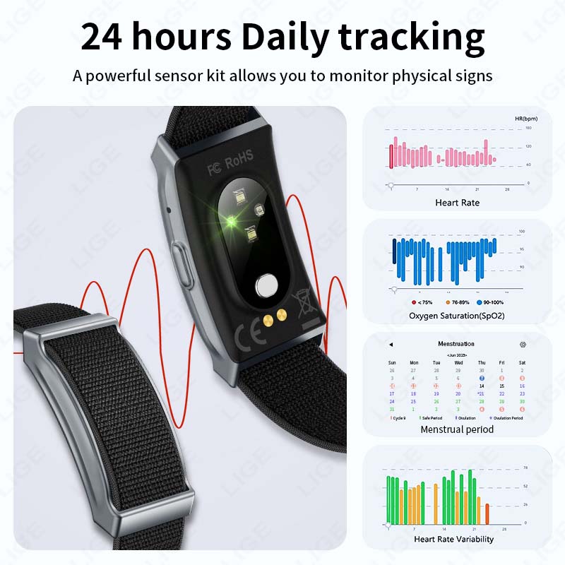 No Screen Fitness Smart Bracelet Call Reminder Heart Rate Sleep Monitor Pedometer Sports Tracker Men Women Smartwatch