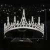 Bridal Jewelry Birthday Flowers Queen Crown Wedding Dress Headdress Korean Rhinestone Headband Crown Adult Performance Hair Accessories