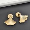 Zinc Alloy Furniture Handles Ginkgo Drawer Knobs Handles for Cabinets and Drawers Wardrobe Pulls Kitchen Cabinet Cupboard Knobs