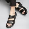 Sandals Men Summer Peep-toe Youth Beach Shoes office work Dual-use Beach Slippers Non-slip Men's Sandals outdoor Mens Shoes