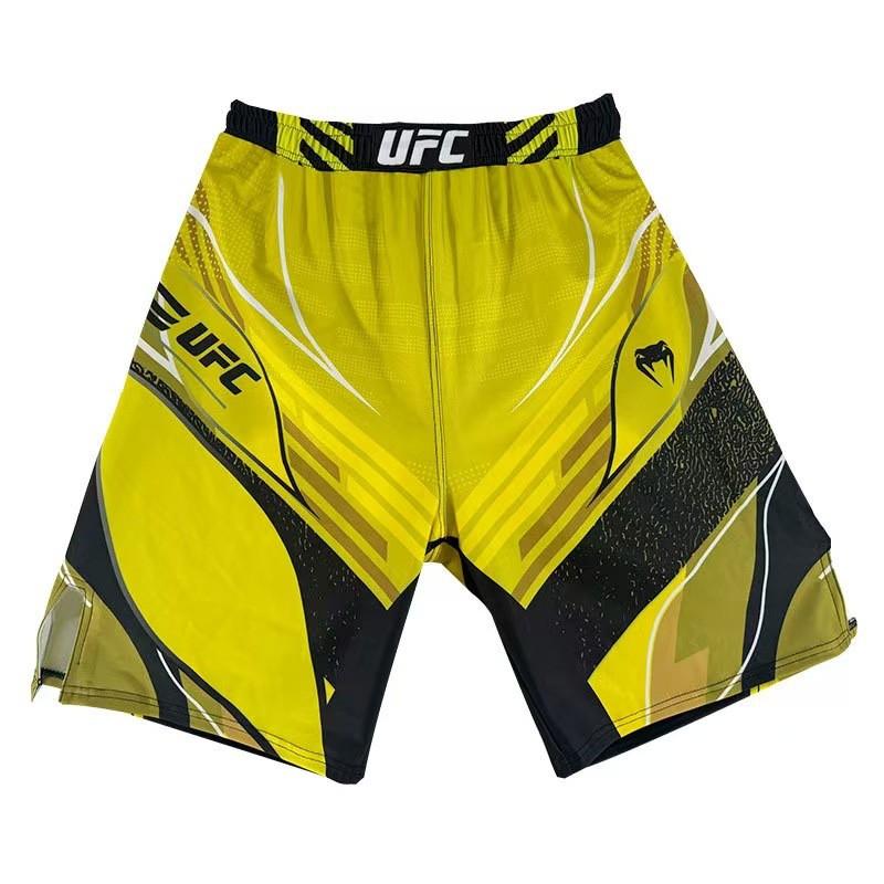 Shorts de Boxe MMA Hommes Femmes Pantalons d'Entraînement Muay Thai 5 Points Combat Avec Tissu Stretch