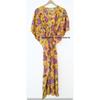 Indian Yellow Long Floral Print Cotton Hippie Maxi Women Nightwear Caftan Dress CKFTN-SCRN-FULL-BUYIT-078