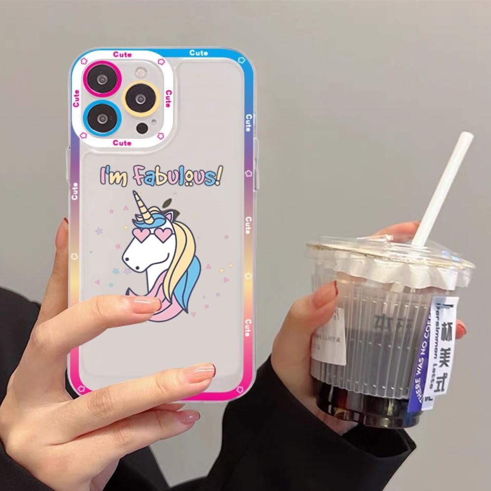 Cartoon Unicorn Phone Case For Redmi 7 8 9 A For Redmi Note 5 7 8 9 10 11 Pro Max 4G 5G Funfas