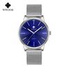 WWOOR Men's Watches Ultra thin Stainless Steel Waterproof Quartz Wrist Watch for Men Top Brand Luxury Fashion Male Watch