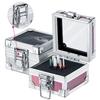 Durable Aluminum Display Storage Box Professional Nail Art Grinding Head Bit Container  Pedicure