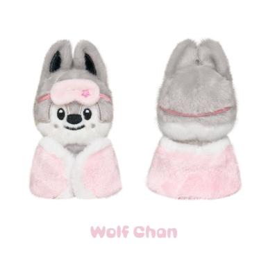 SKZOO  STAY In Our Little House Pajama Plush Doll 10cm Sleep Mask Keychain Kpop Soft Bag Pendant Cute Fans Collection
