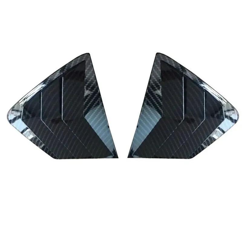 For Honda Civic 9th Sedan 2011 2012-2015 ABS Plastic Rear Window Quarter Louver Cover Side Vent Trim Car Adhesive Accessories