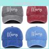 Classic Mama Embroidered Baseball Cap With Adjustable Fit For Casual Wear