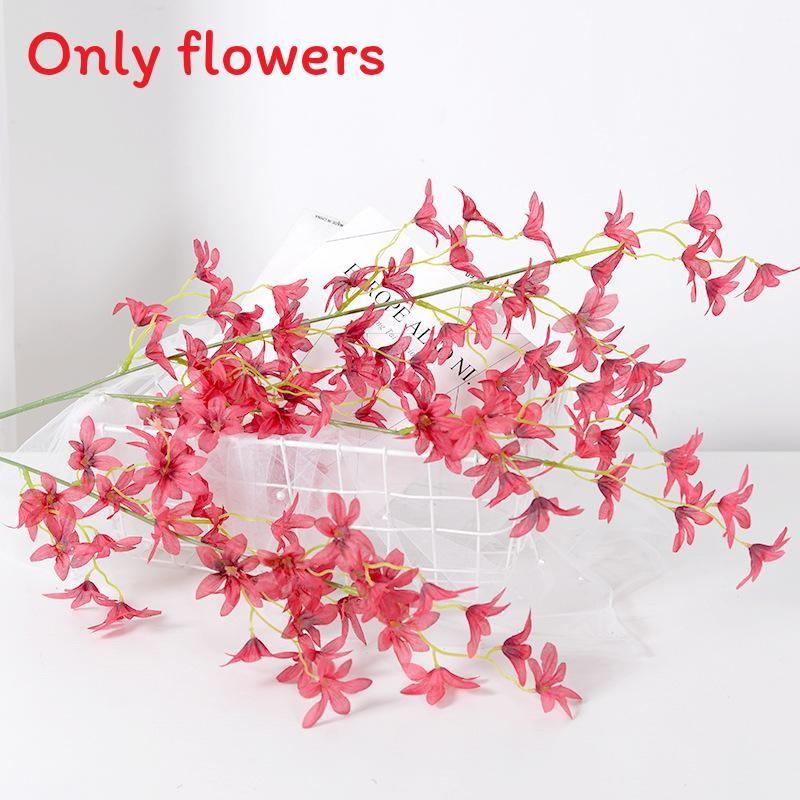 

Cross Cherry Oncidium Blossom Artificial Flowers For Wedding Venue Photography