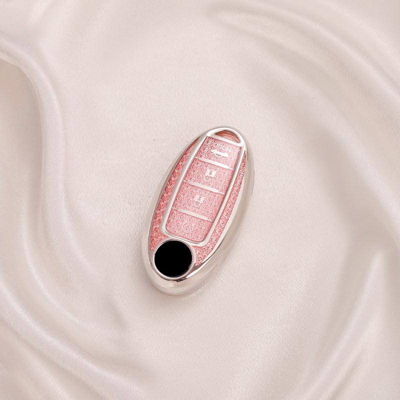 

Crystal Tpu 4 Button For Nissan Tiida Qashqai J11 J10 Micra Kicks Altima X-Trail Fuga Leaf Note Sentra Remote Car Key Case Cover