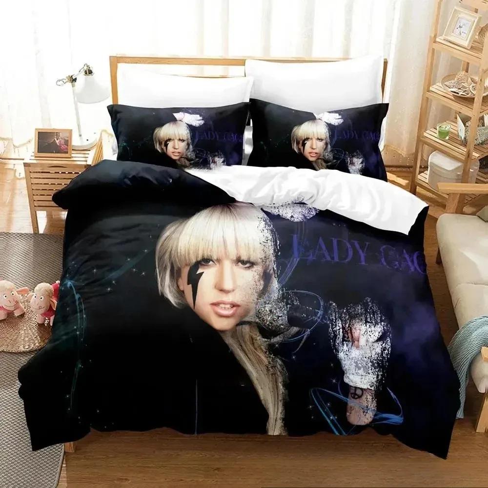 Fashion L-Lady G-Gaga Bedding Dormitory Sheets 2/3-piece Bedding Set Three-piece Soft Warm Bedding Set