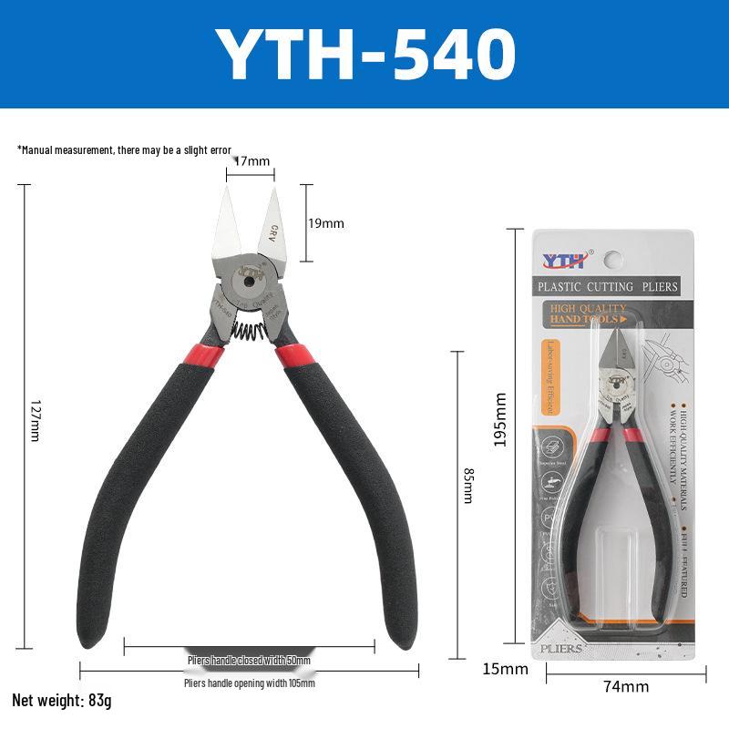צבת חוד YTH-540/550: 5" ו-6" פלייר חיתוך אלקטרוני עם קצה מחט לתיקון מעגלים אלקטרוניים