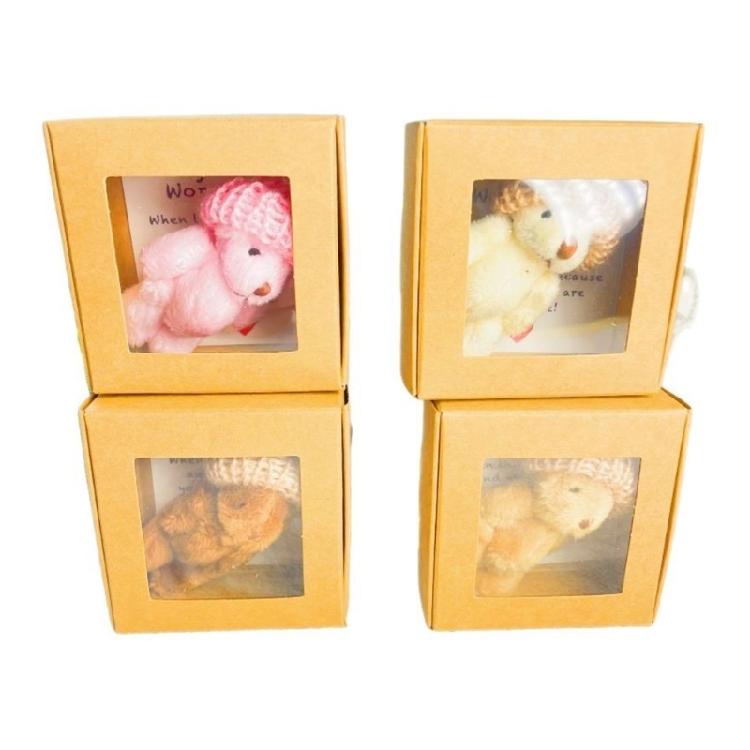 Portable Plushes Bear In Decorative Box Soft Traveling Companions Animal Toy For Children Event And Holiday Gifts