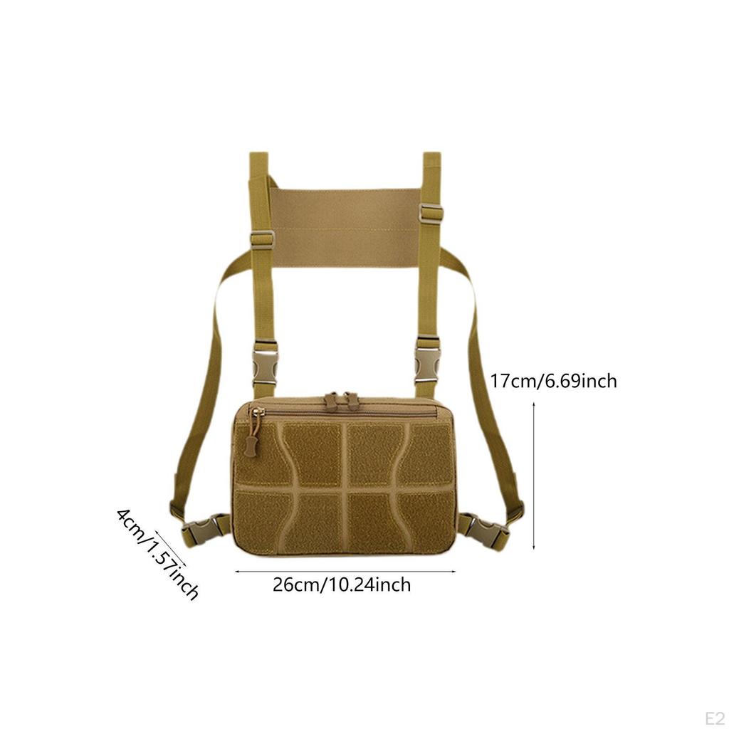 Chest Rig Bag Practical Multifunction Outdoor Pack for Hiking Fishing Travel