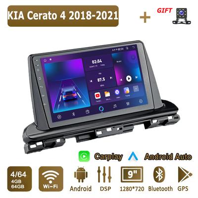 Android Carplay Autoradio für KIA Cerato 4 2018-2021 Multimedia-Player Head Unit Stereo GPS-Navigation BT WIFI 4 + 64GB