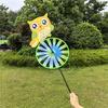 Child Friendly Owl Animal Windmill Outdoor Decoration Whirling Motion Toy Plastic Fabric Easy Install Yard Landscape Art