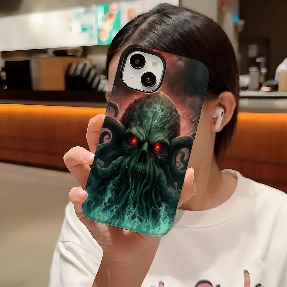 

Cthulhu Phone Case For Iphone 16 Pro Max 15 13 14 12 11 14 Pro Max 15 Pro Max Two-in-one Cover iPhone11ProMax