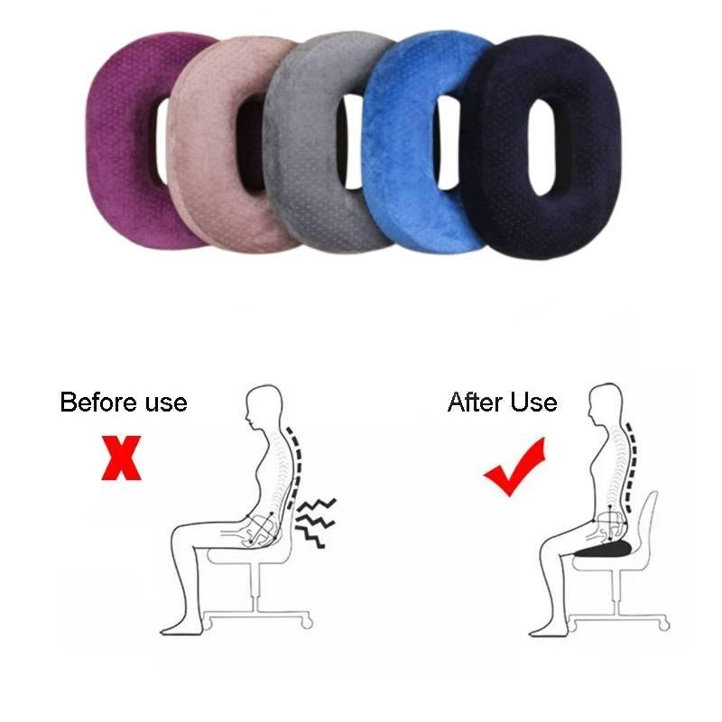 Pillow Orthopaedic Seat Memory Foam Cushion Tailbone Pain Relief Supplies Tools