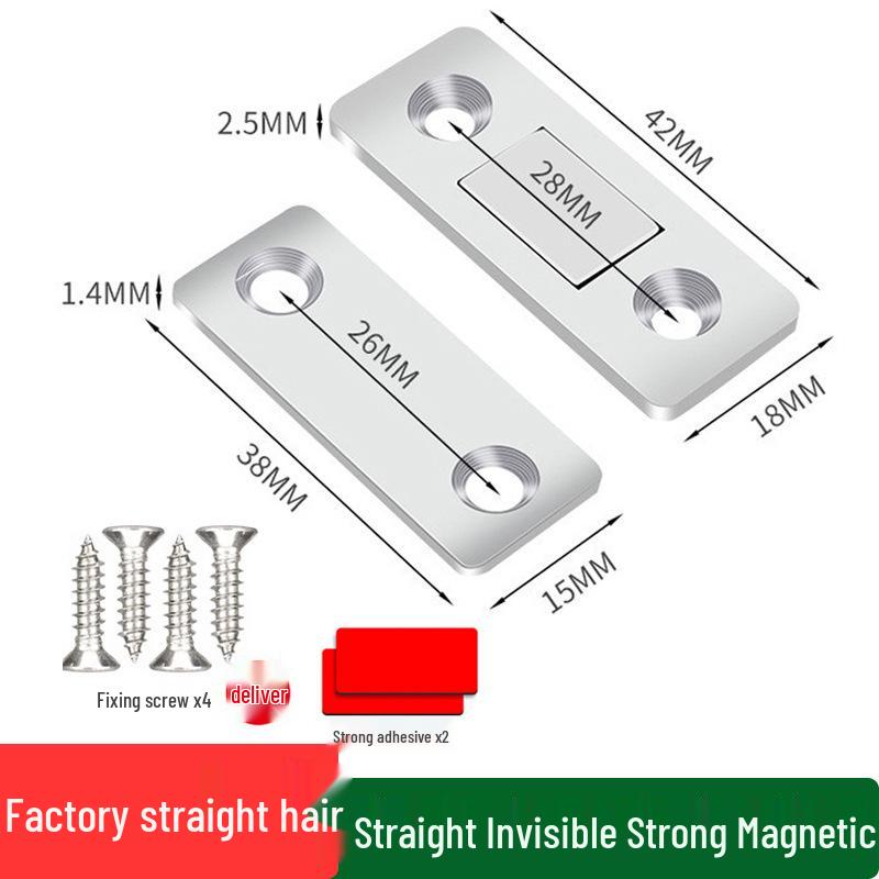 Ultra-Thin No-Drill Magnetic Cabinet & Wardrobe Door Catch