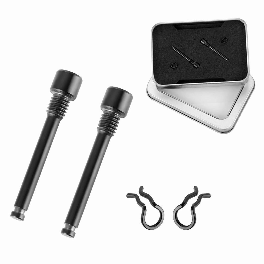 2 Sets M4 Threaded Brake Pad Bolts Titanium Alloy Brake Caliper Screws  for Road Bicycle