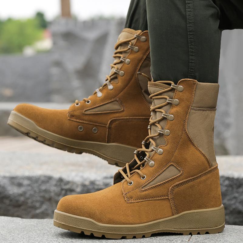 Fur Anti-velvet High-top Mountaineering Training Tactical Boots Desert Boots