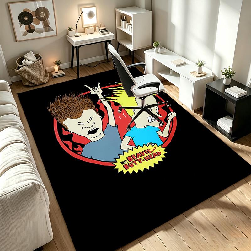 Beavis und Butt-Head Ein Teppich geeignet für Bürostuhlbereiche Wohnzimmer und Computertische perfekt für Heimbüros und ein ideales Weihnachtsgeschenk