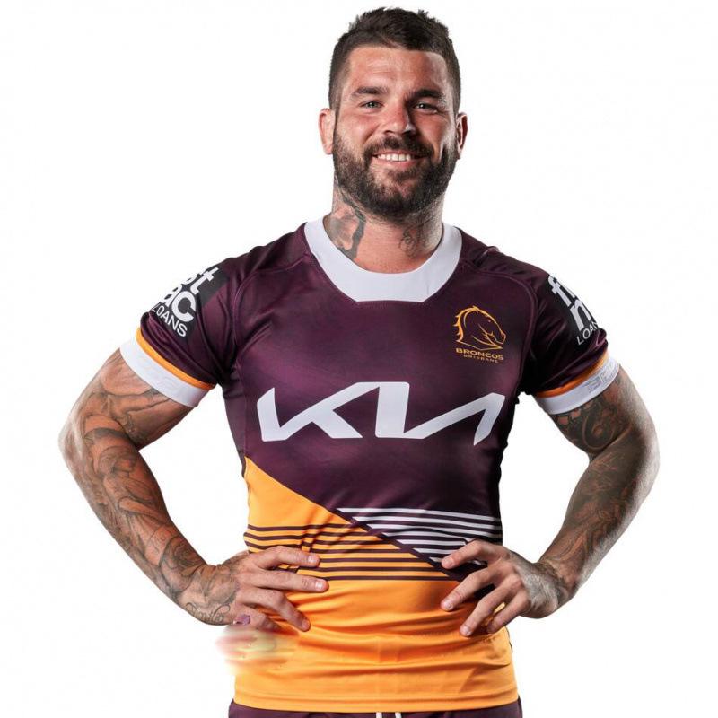 

2026 Broncos NRL Rugby Jersey - Home/Away Training Short Sleeve Sportswear Large