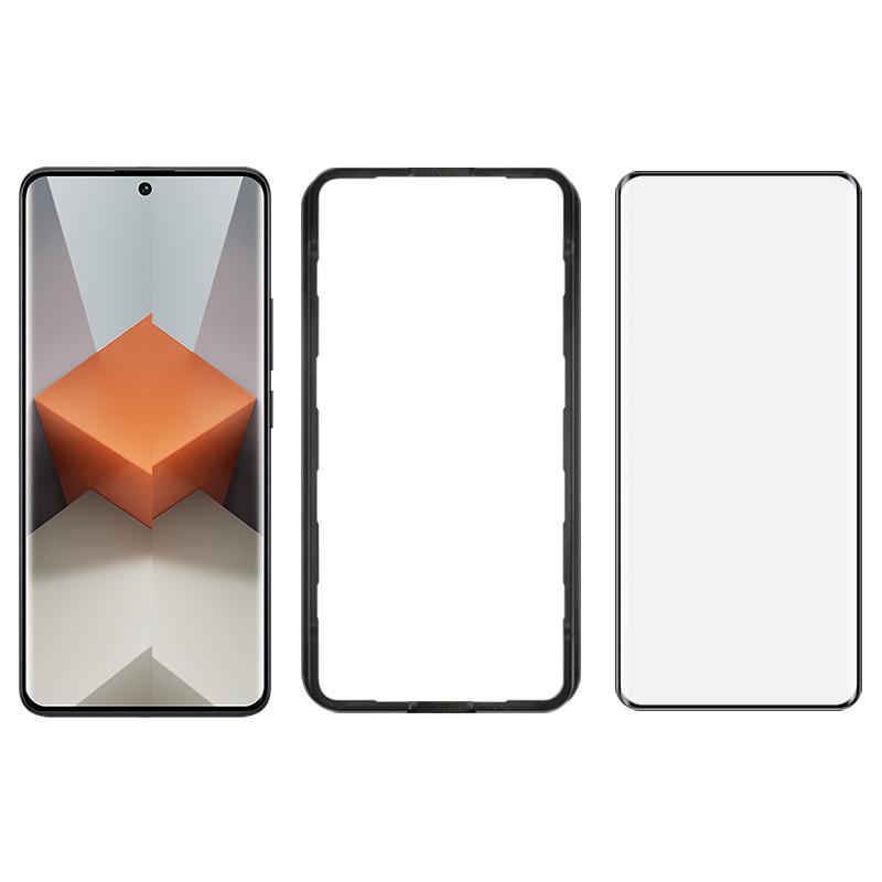 

IMAK For Xiaomi Redmi Note 13 Pro+ 5G/Note 14 Pro 4G Screen Protector Full Glue 3D Curved Tempered Glass Film with Positioning Frame Type A