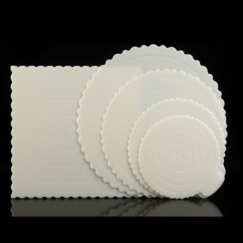 Houshold 4/6/8/10/12inch Cupcake Reusable Plastic Cake Boards Baking Tools Dessert Tray Cake Base