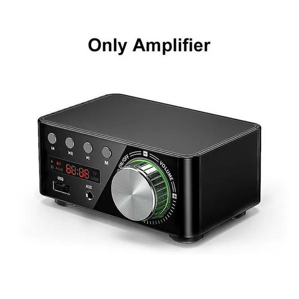 PDTO TPA3116 Amplificatore audio HiFi Amplificatore di potenza stereo in classe D 50Wx2 argento