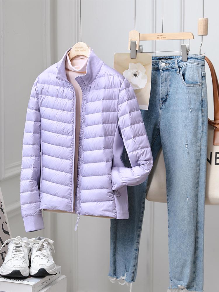 Pearlescent Women's Lightweight 90% Goose Down Jacket: Versatile Light Luxury for Layering or Outerwear