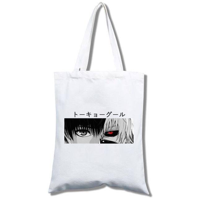 Tokyo Ghoul-bawełniana torba na zakupy, torba shopper, wielokrotnego użytku torby jutowe, torba materiałowa, tissu