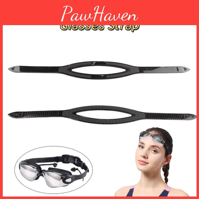 Verstellbares Silikonband für Tauchmaske Schwarz 54cm/21.25in Größe