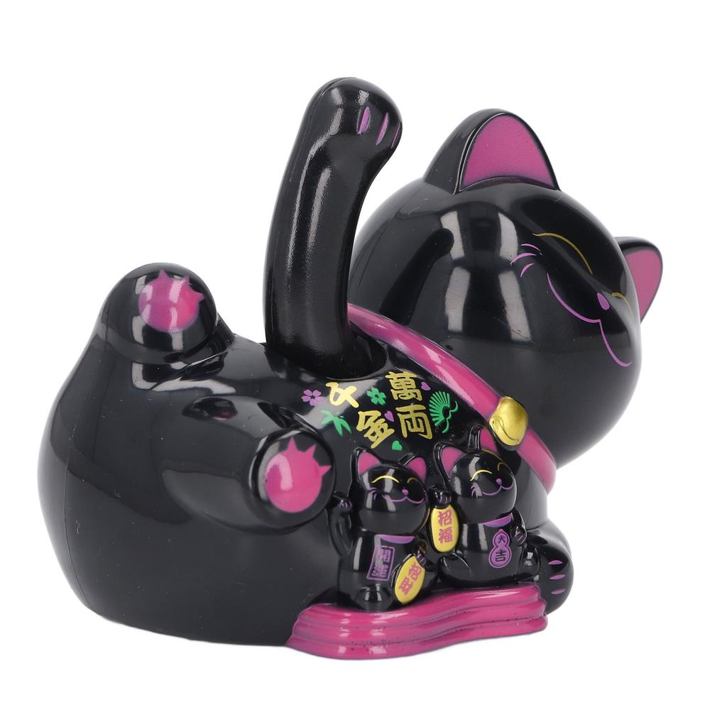 Solar Waving Cat Innovative Cute Auto Waving Arm Solar Powered Fortune Cat for Car Dashboard Checkout Counter Start Business