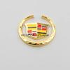 6CM Alloy Car Window Side Emblem Sticker Rear Trunk Badge for Cadillac ATS BLS CT6 CTS EXT SLR  STS XLR XT4 XTS Escalade Deville