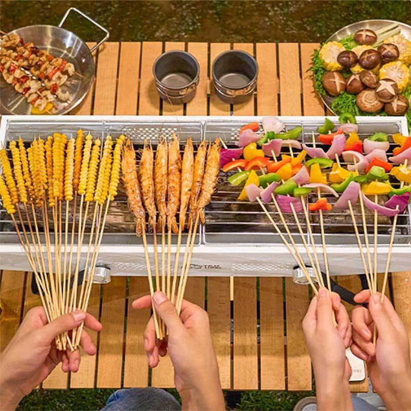 Chang Baosen Outdoor Smokeless BBQ Grill with Tool Set