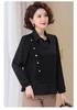 Women's Spring Summer Long Sleeve Chic Slimming Two-Piece Layered Top for Middle-Aged & Elderly