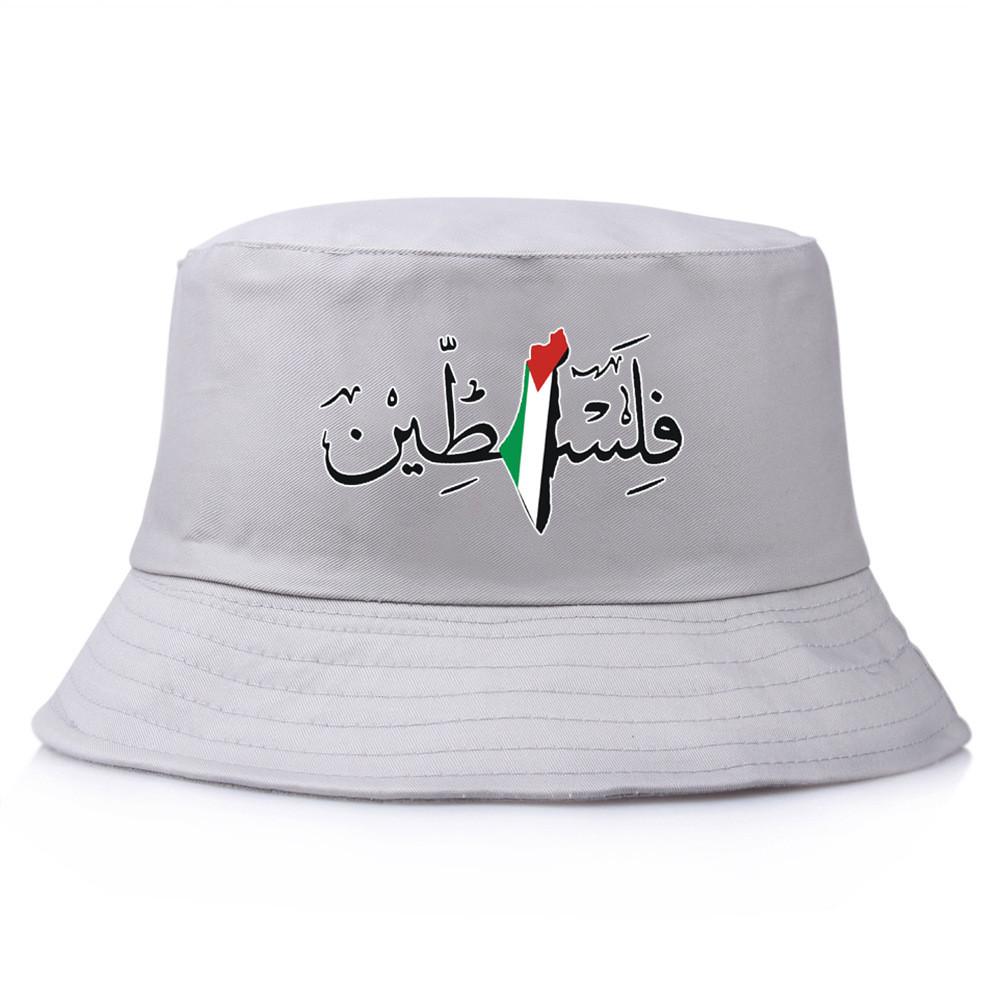 Palestina Vintage Voděodolný Bavlněný Rybářský Klobouk Se Stínítkem Pro Venkovní Použití