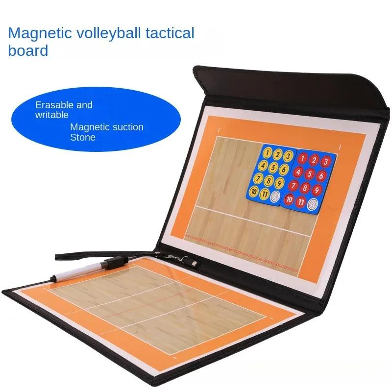 Magnetic Writable Volleyball Coaching Clipboard-Portable Foldable Tactical Board Ideal Strategy Tool for Training & Competition
