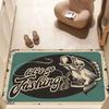 Nash Fishing Logo  Floor Mat Bathroom Mat Kids Room Bedroom Decoration Balcony Anti-Slip Doormat Living Room Bedside Area Rugs