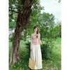 Kumikumi Sweet Set Pink Pleat off-Neck T-shirt Women Summer Drape High Waist Casual Pants Two-piece Set