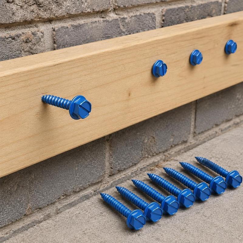 Self Drilling Concrete Screws Flat Head Screws Thread Pointed Cement Screws for Fixing Brick Walls Hardware Repair Fasteners